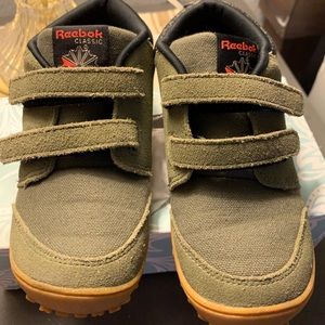Lil kids Green Reebok Shoes
